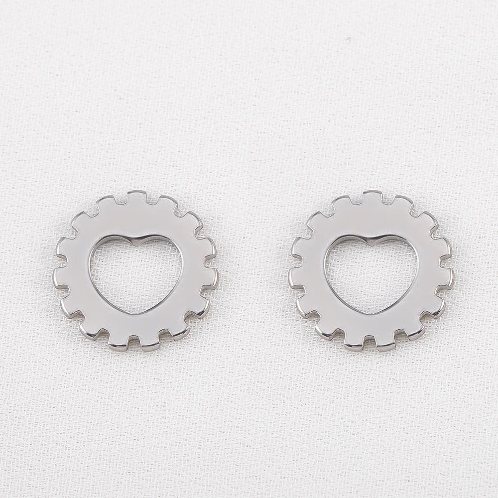 15pcs Stainless Steel Mechanical Steampunk Cogs Gears Clock Hour Hand Pendant Necklaces Bracelets Charm DIY Jewelry Making Decro