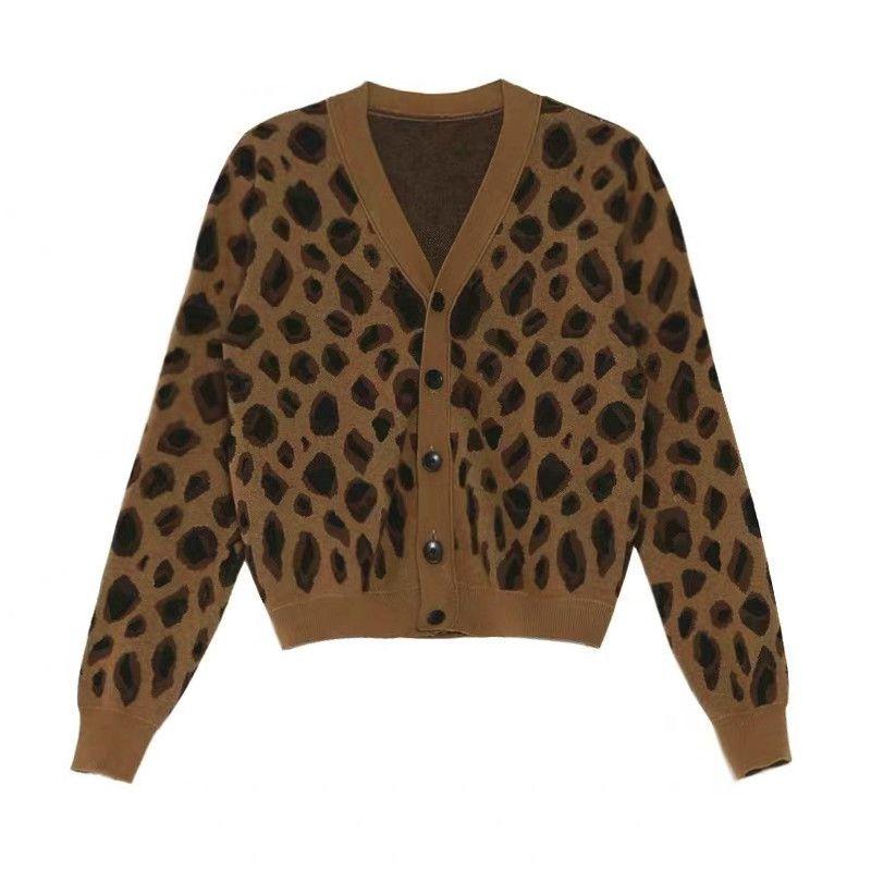 

Amazon Leopard Print Cardigan Short Coat Oversize Women s Clothing Khakis 4X