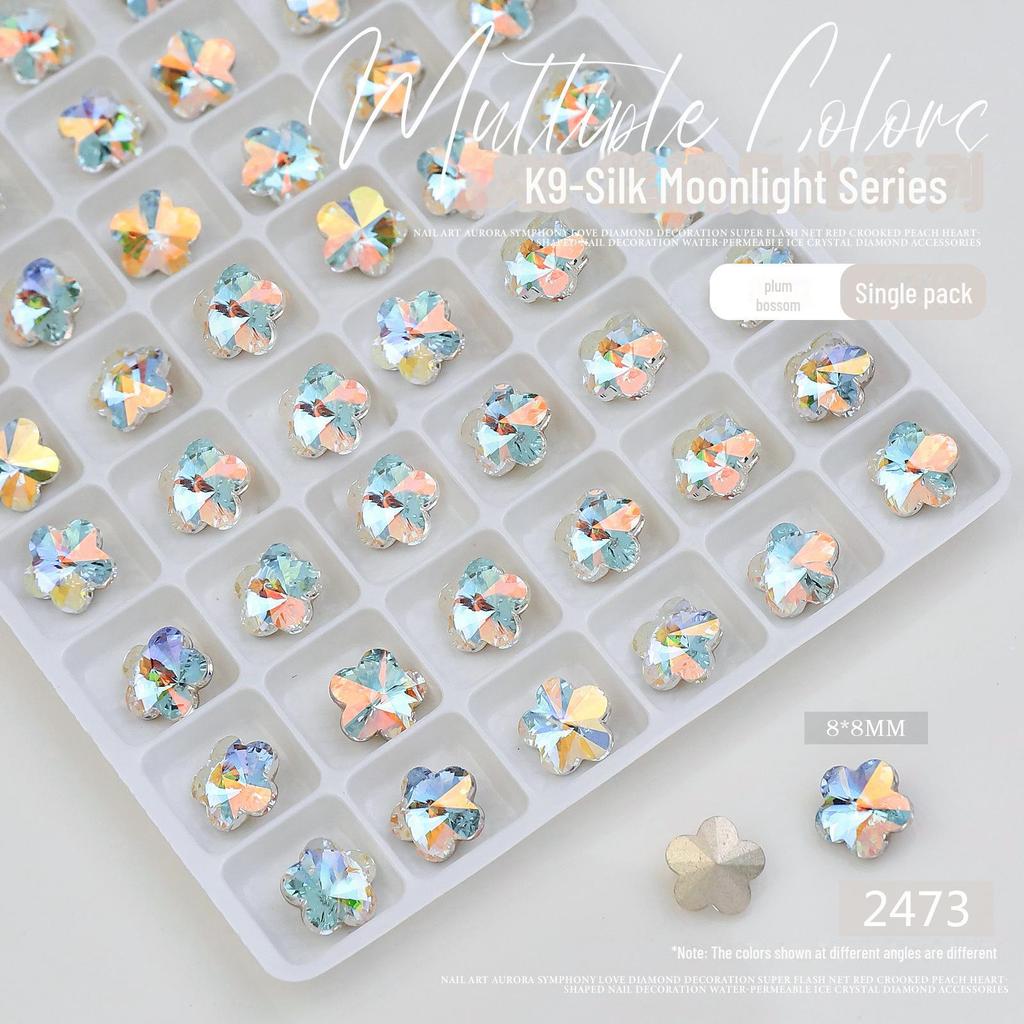 K9 Мигающее Белое Сердце-Бриллиант и Топор Украшение для Нейл-Арта