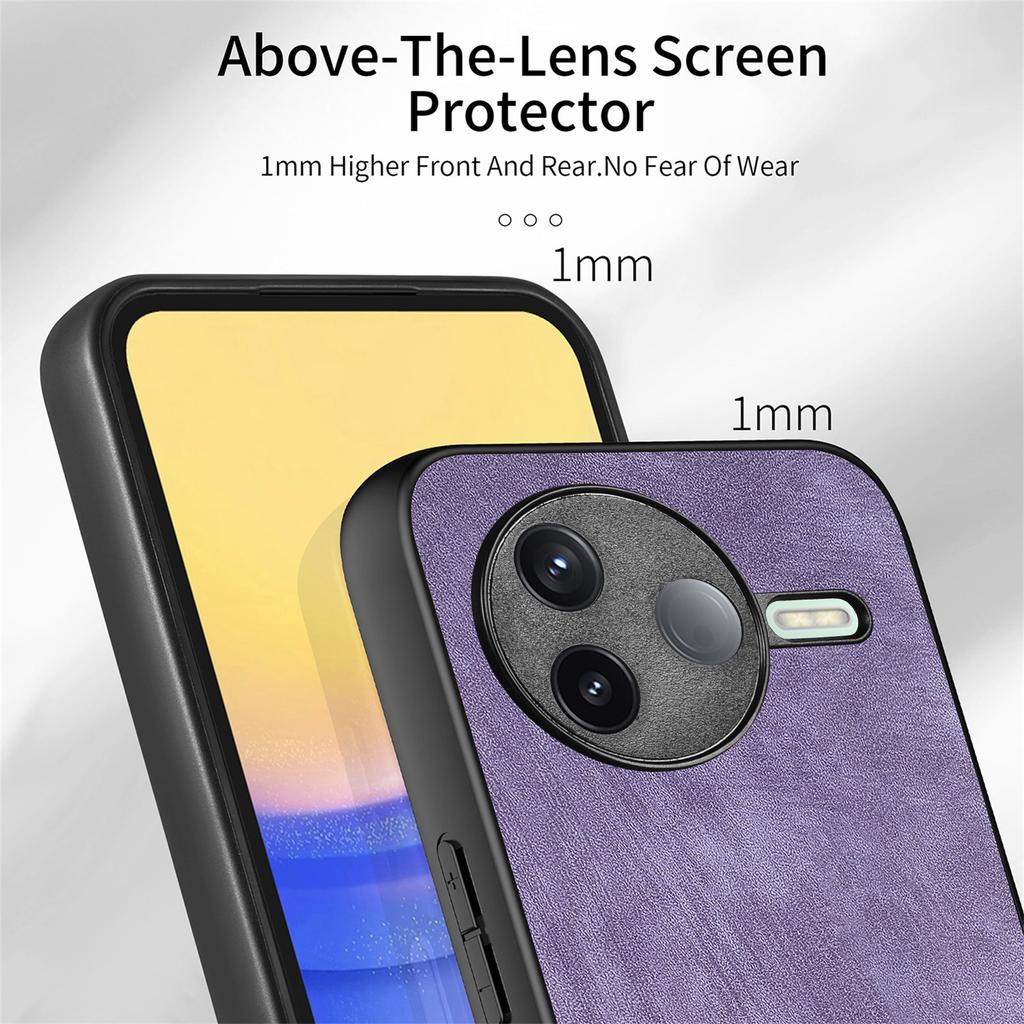 For Xiaomi Poco F7 Pro 5G/Xiaomi Redmi K80 5G Case Shockproof Slim Retro Leather Phone Back Cover