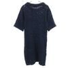 SEE BY CHLOE Short sleeve knit one piece 38 Navy Women Used