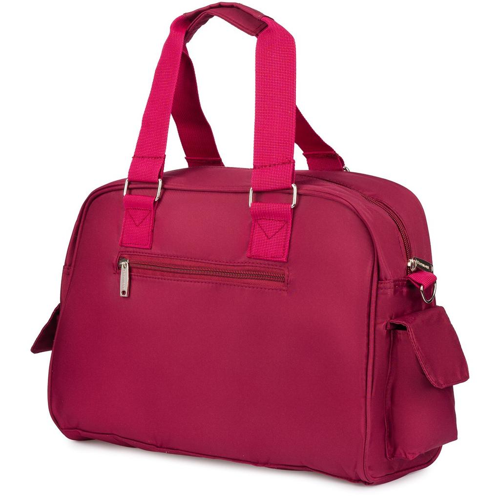 Torebka damska lekka duża A4 modna torba shopperka bordowa na ramię Beltimore J32