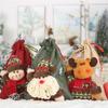 Year Christmas Decorations for Home Linen Drawstring Gift Bag Large Candy Christmas Bags Holiday Cartoon Apple Bag