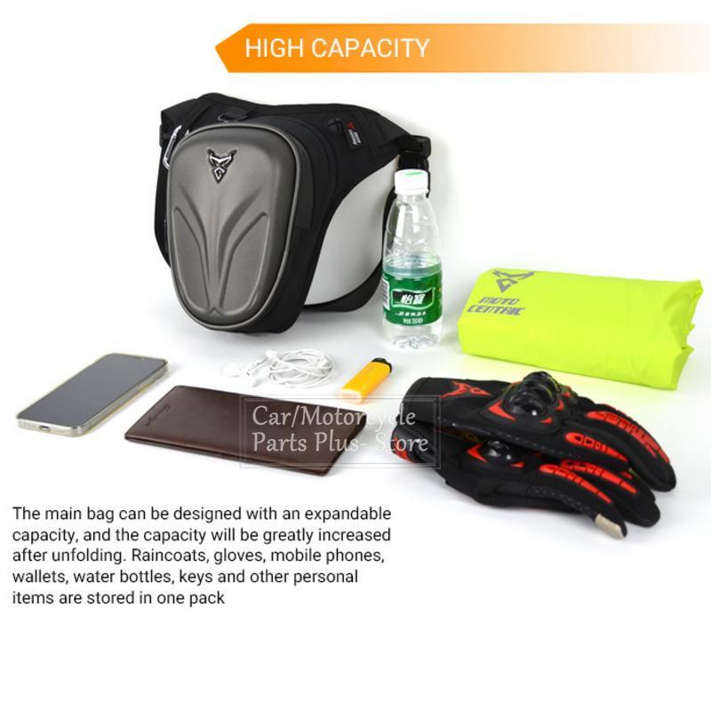 Borsa da gamba per moto Borse da moto impermeabili Marsupio casual da esterno Borsa laterale per gamba da caduta Borsa da guida per moto Borsa da marsupio Borsa da moto