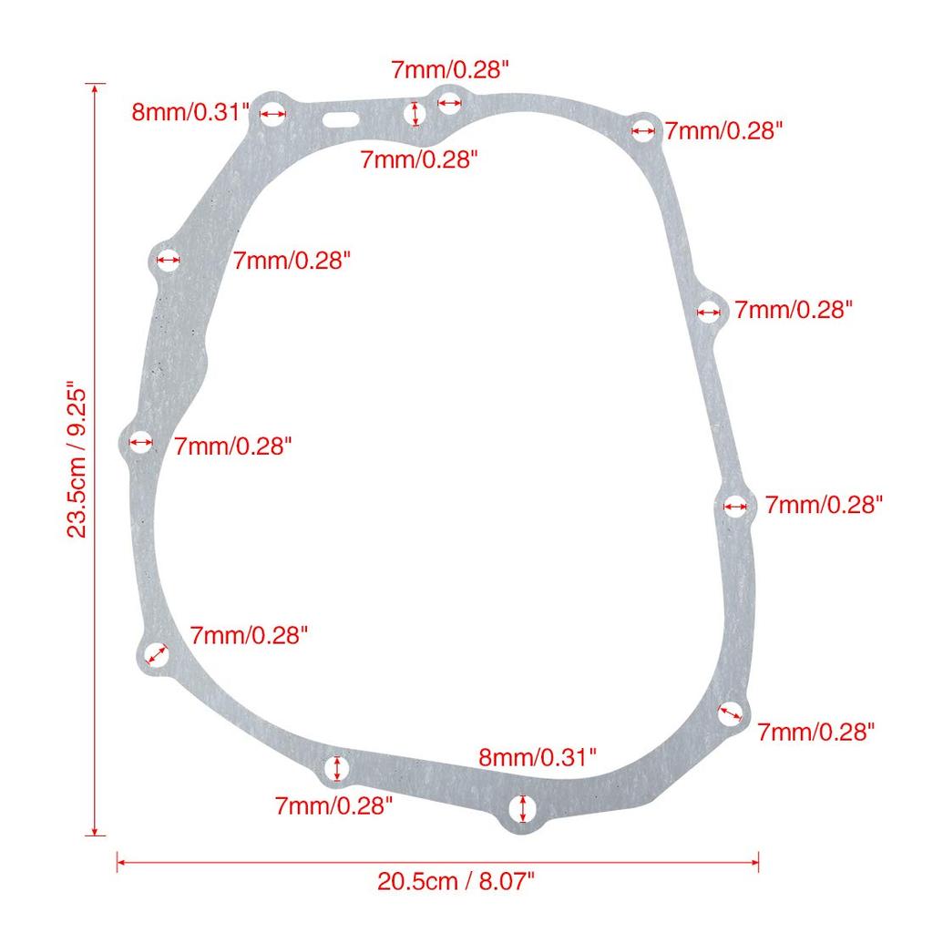 uxcell Motorcycle Clutch Cover Gasket Replacement for CG125 CG150 2pcs