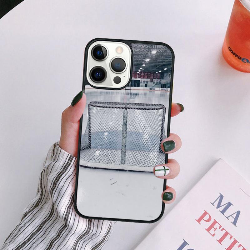 Ice Hockey Rink Sport Phone Case For iPhone 17 Air 16 15 14 13 12 Pro Max Plus Max Cover Shell Coque