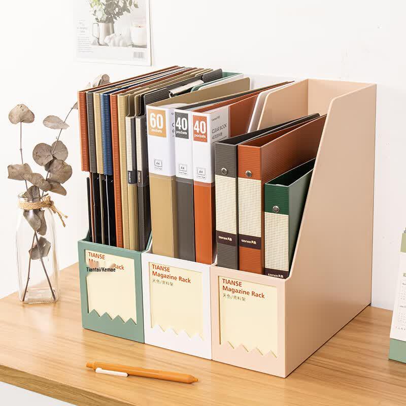 Versatile Desktop File & Bookend Organizer