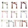 Good Quality Crinkle Proof Chiffon Curtain Versatile Sheer Fabric Arch Drape for Celebration Event