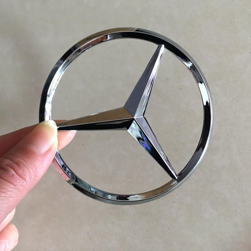 

New 2025 Hot 9cm ABS Car Rear Decal Trunk Emblem Sticker for Mercedes Benz S320 W164 W203 W204 W168 C180 E320 A200 CLA CLK CLS M