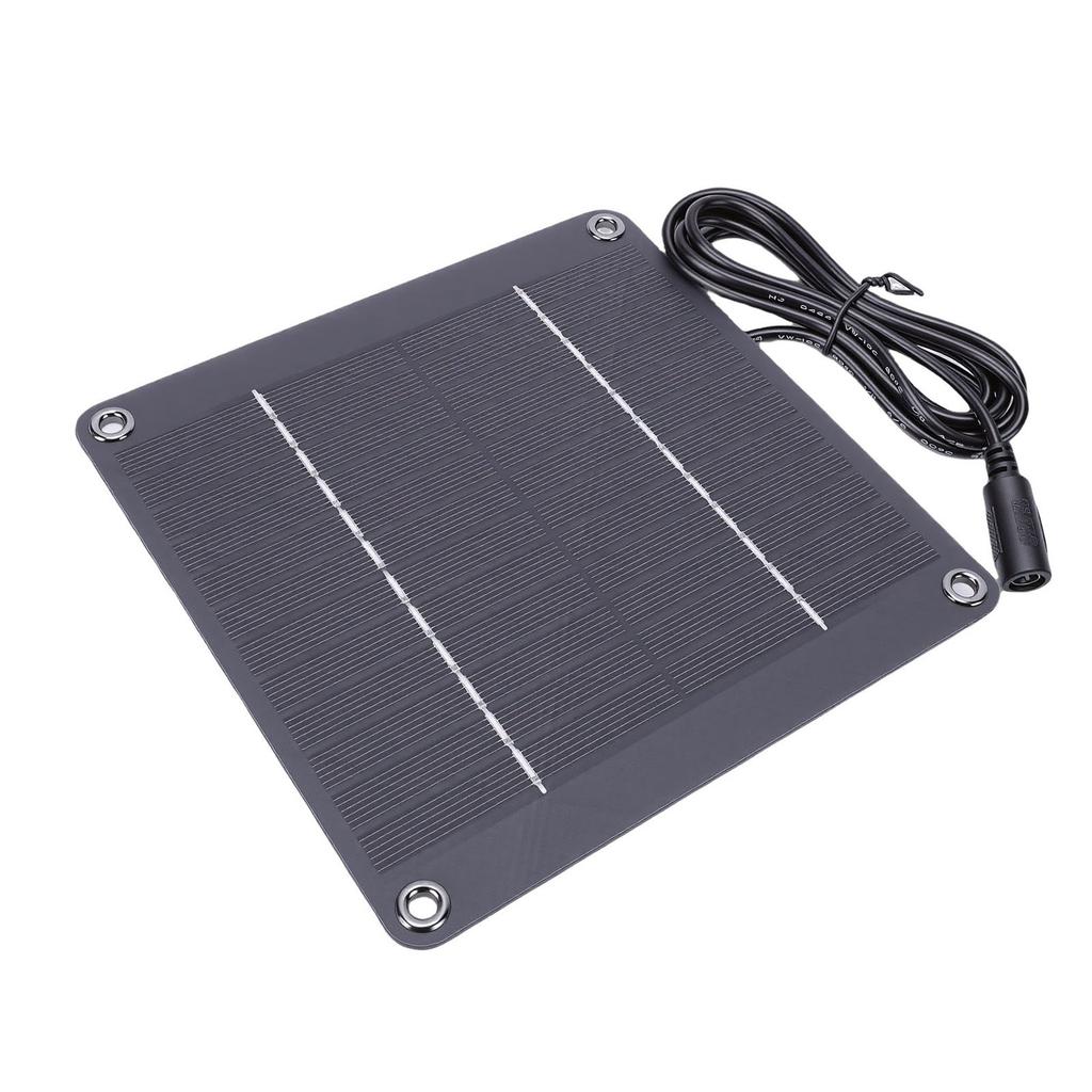 4W Solar Panel Charger Water Proof High Efficiency Monocrystalline Solar Panel with 5521 DC Interface for Security