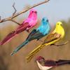 Colorful Artificial Birds Fake Foam Animal Simulation Feather Birds Models Horticultural Tree Branch Decoration Garden Decor