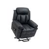 Fauteuil Inclinable TV Avec Télécommande, En Similicuir Noir, Confortable Pour S'asseoir