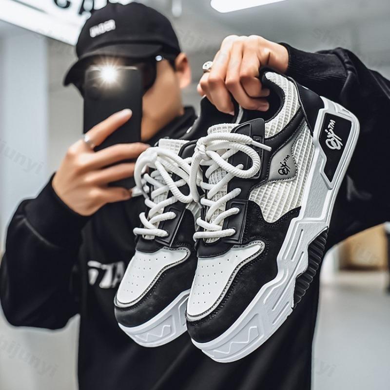 Fashion 2025 New Summer Men's Mesh Breathable Casual Niche Shoes Fashion Trend Versatile Comfortable Sport Shoes Low Top Chunky sneakers