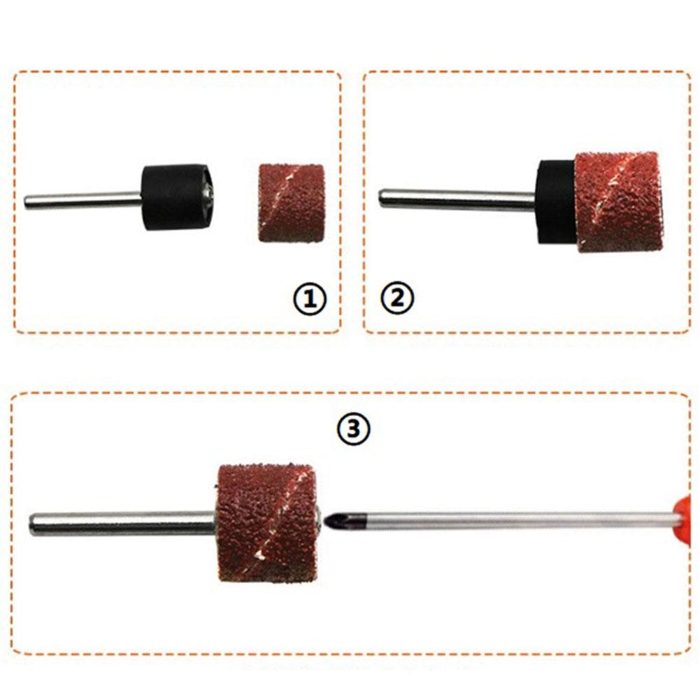 22Pcs Sanding Ring Sanding Drums Kit With Rod Abrasive Drill Rotary Tool Sanding Drum Polishing Grinding Head Sandpaper Ring