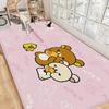 Kawaii Rilakkuma Bear Room Mats Washable Non-Slip Living Room Sofa Chairs Area Mat Kitchen Alfombra