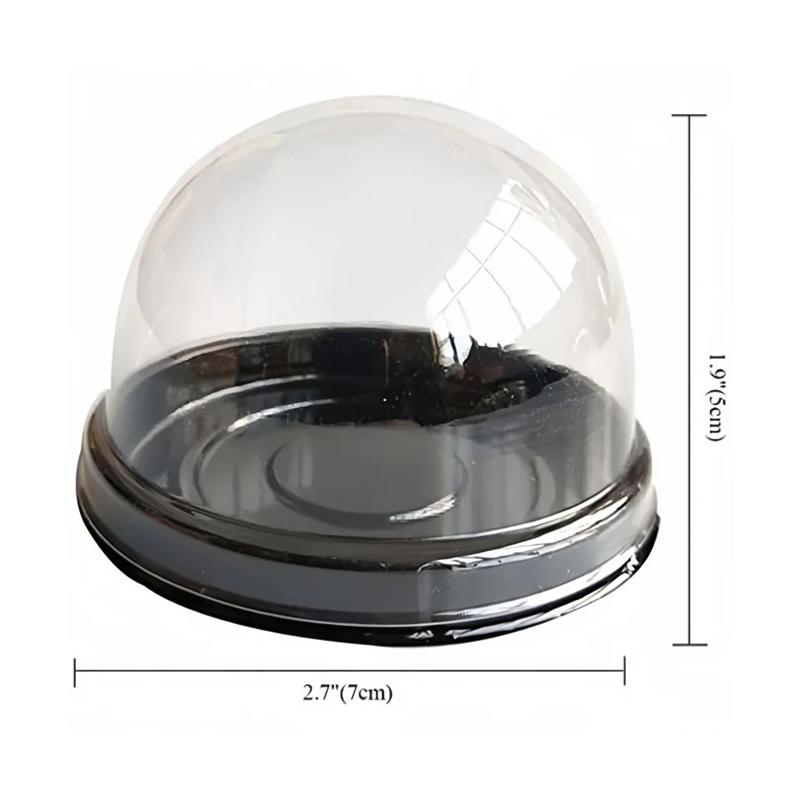 Dessert Gift Packaging Boxes 50Pcs Food Grade Plastic Egg Yolk Pastry Containers for Home Baking Gifting Party Supplies