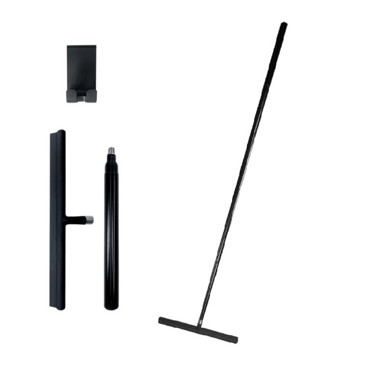 Telescoping Bathroom Cleaner Steel Shower Scraper Adjustable Long Handle Window Squeegee Mirror Maintenance Accessory