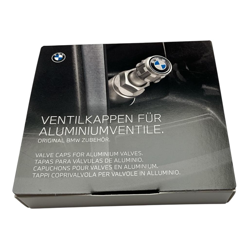 BMW Genuine M Logo Wheel Tire Valve Stem Cap Set