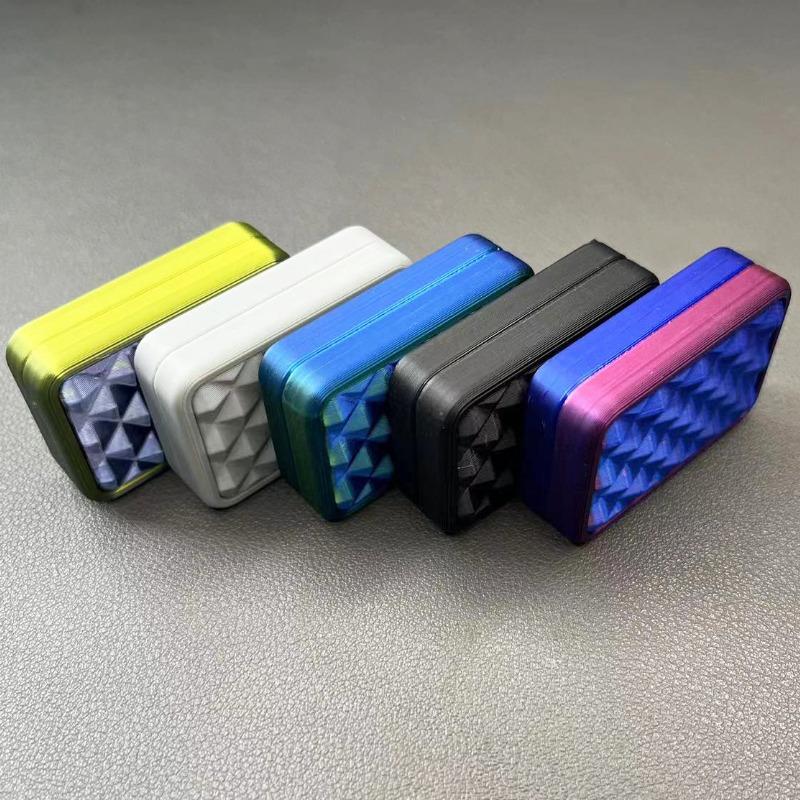 Magnetic Push Card 3D Printed Mechanical Slider Pushing Plate Coin Mini Fidget EDC Relieve Stress Relief Toy Antistresse Anxiety