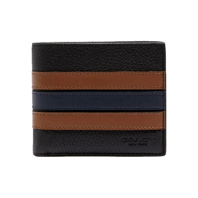 

Coach 3 In 1 Wallet With Removable Card Holder Men Wallets Black Brown 3007-QBR64 Basic Set (Bag+Dust Bag)