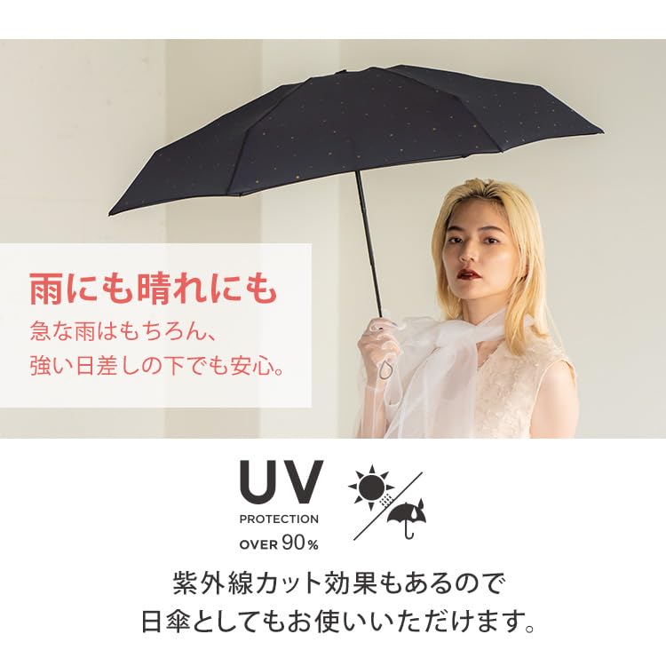 Folding Umbrella Baby Umbrella Jaggy Heart Off and Rain Umbrella UV for Commuting and 2026Wpc. Sun / 90% Protection Lightweight, Stylish, Cute,