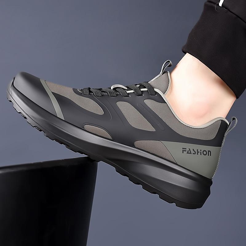 New Handmade Leather Casual Men Shoes Design Sneakers Man Breathable Leather Shoes Men Outdoor Sneakers High-tech