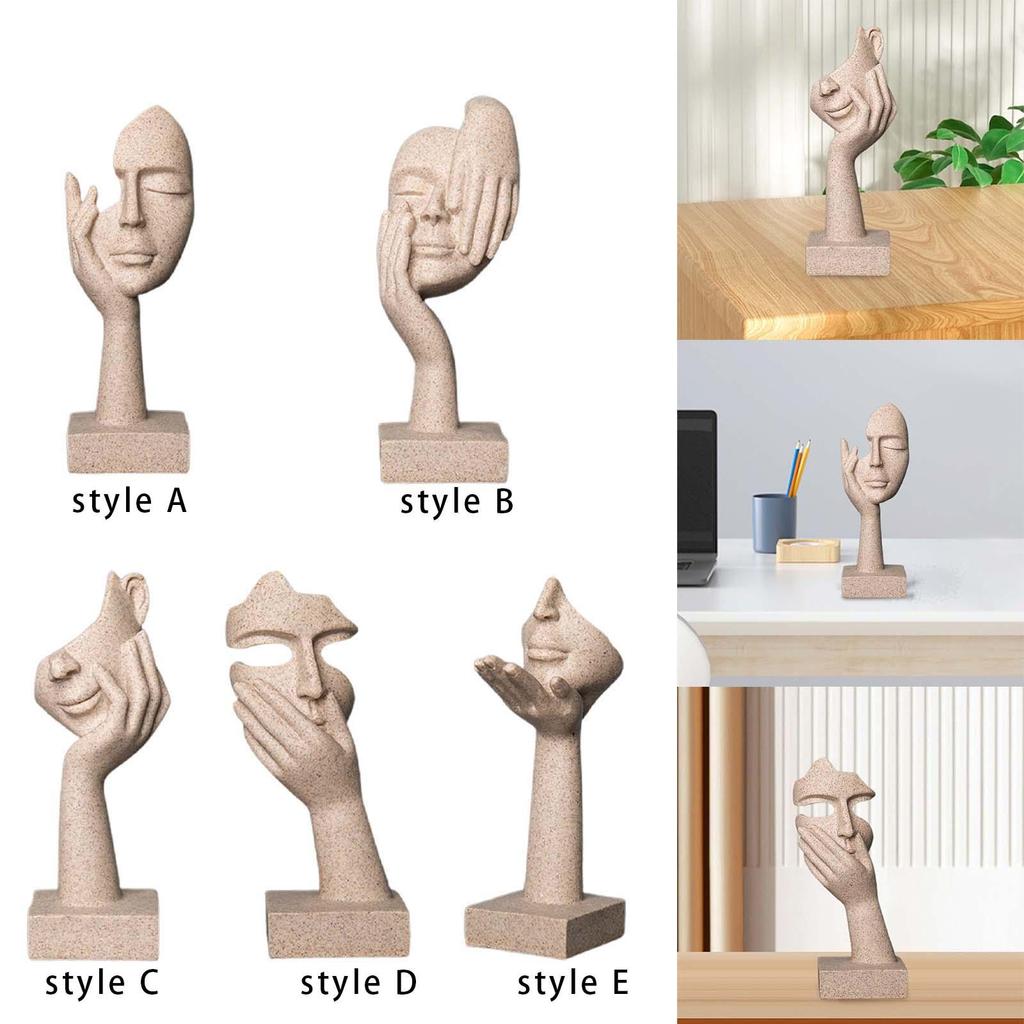 Figurine European Style Gifts Abstract Resin Statue for Home