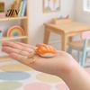 Commuter Stress Relief Toy Keychain Pendant, Simulated Salmon Sushi with Hanging Pendant Chain, 3D Printed Food Ornament for Backpack School Bag Gift