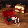 Hölzerne Schmuckschatullen Handgefertigte Dekorative Schatz-Kästchen Aufbewahrungs-Organizer Holzhalter Etui Box für Ring Ohrring Halskette Andenken Zeremonie