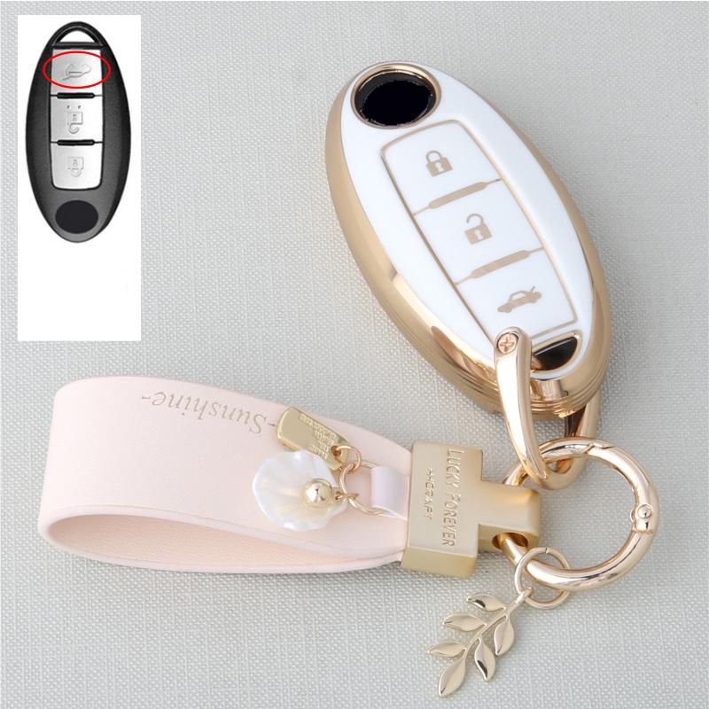TPU Autoschlüsselhülle Abdeckung Schale für Nissan Qashqai X-Trail Versa Maxima Altima Rogue Murano Juke Tiida Infiniti Fx35 Qx60 Zubehör