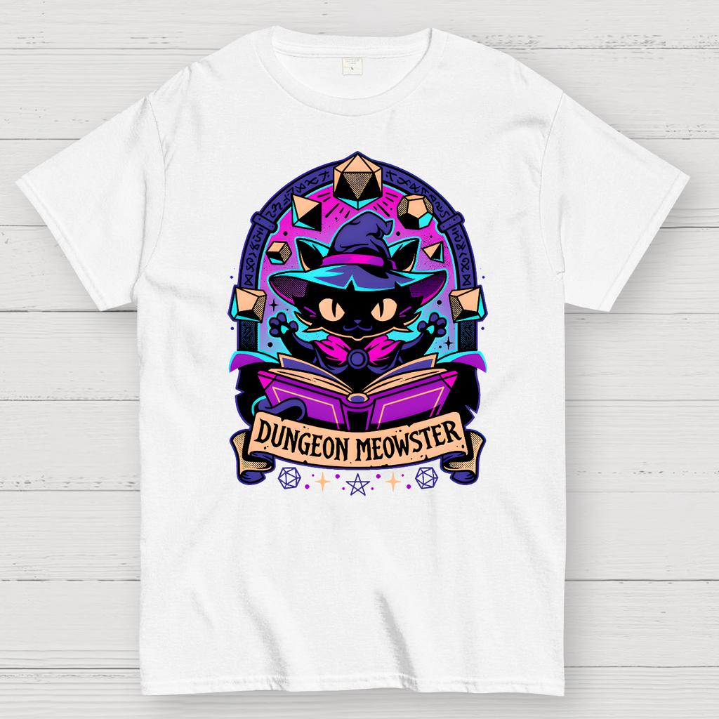 Feline Dungeon Keeper Meowster Cotton Summer Casual Cool Loose T-Shirt
