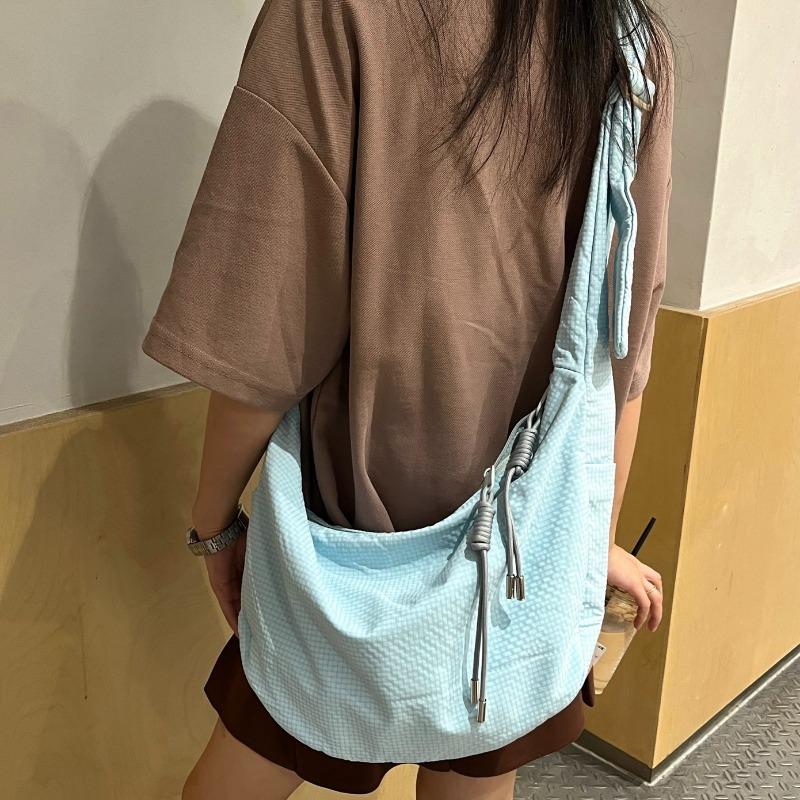 Dumpling Bag Women's Casual Wide-shoulder Crossbody Bag Large-capacity Commuting Single-shoulder Bag