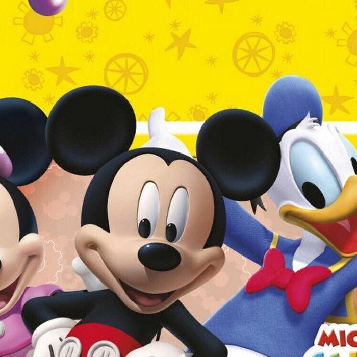 Birthday Tablecloth - Disney - Mickey - 120 X 180 Cm - Plastic - Multicolored