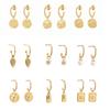 CRMYA Gold Silver Filled Dangle Earrings For Women Big CZ Zircon Drop Earring Christmas Piercing Ear Pearl Jewelry