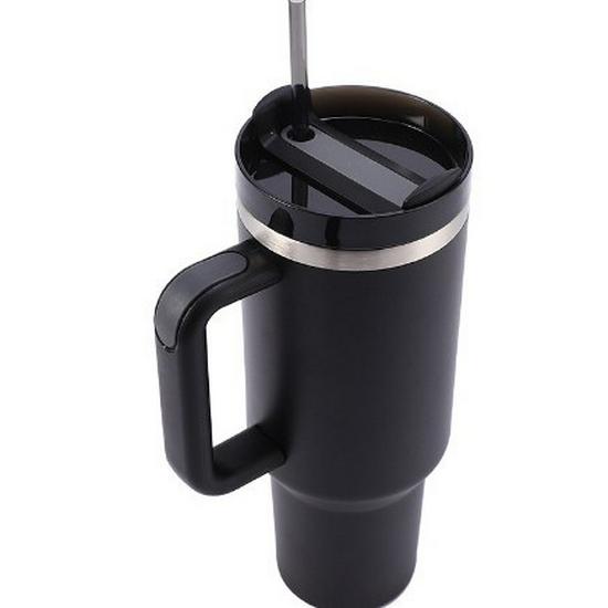 40oz Second Gen Insulated Stainless Steel Car Cup with Straw - Large Capacity Cold Preservation