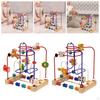 Bead Maze Toy Counting Preschool Early Math Family Fun Wooden Educational Circle