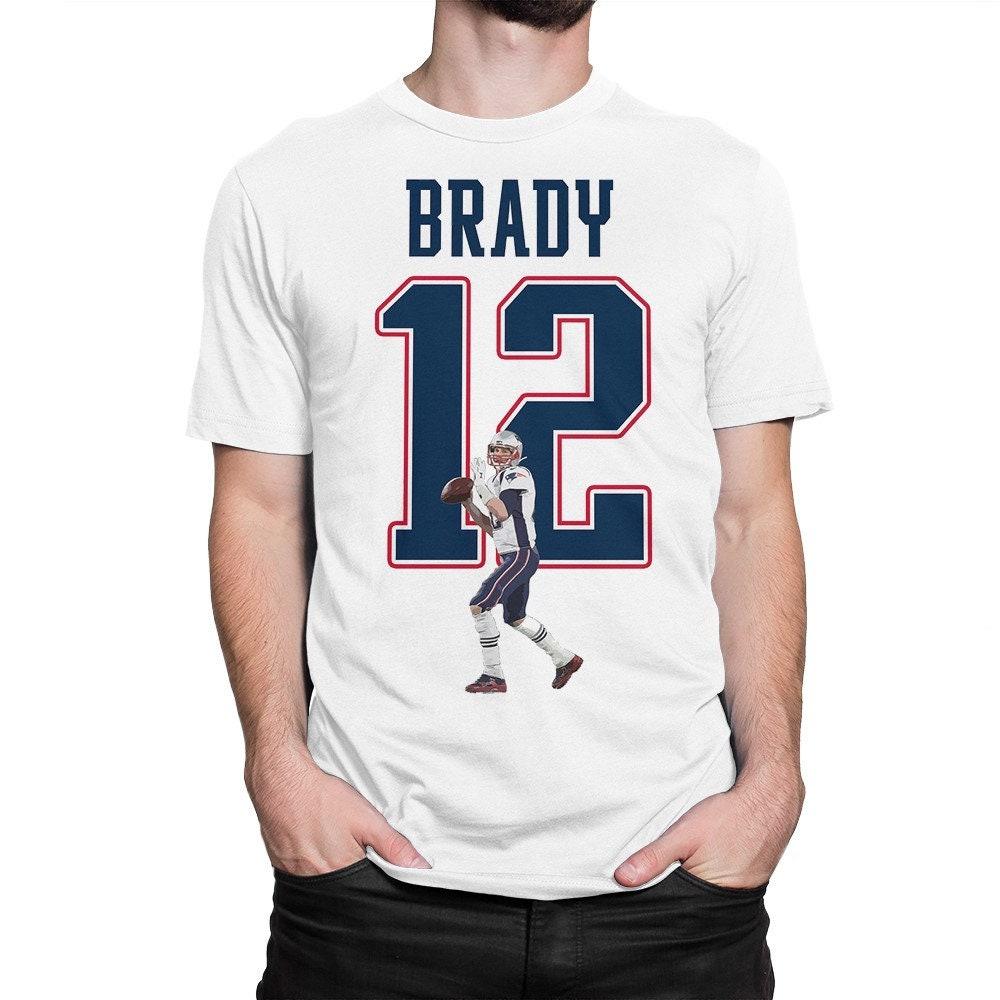 Μπλουζάκι Tom Brady 12, Ανδρικά Γυναικεία Μεγέθη (met-025)