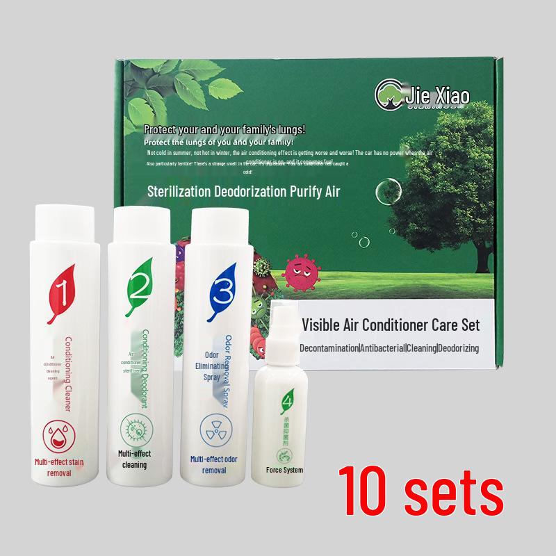 Tool-Free Detergent Cleaning Machine for Car AC: Pipe Endoscope, Ozone Cleaner, Gun Evaporator, Visual Disassembly.