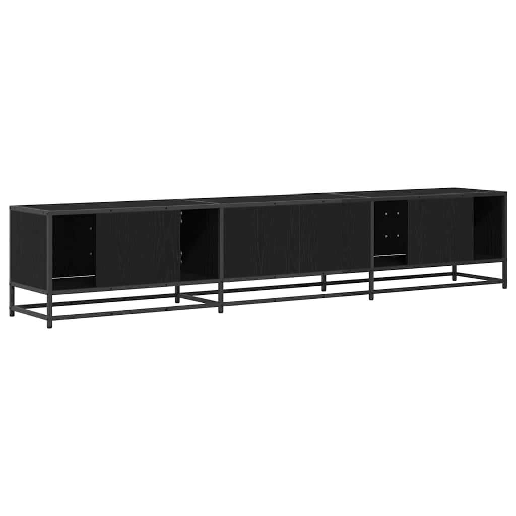 TV Units 2 Pcs Black Oak Look 210 X 35 X 41 Cm