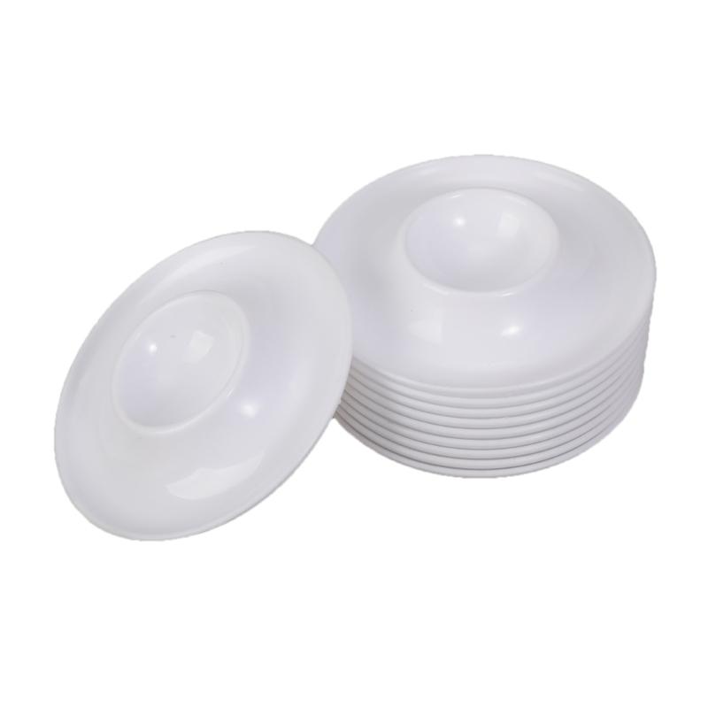 

10 шт. Штабелируемые формочки для яиц-кокот с подставкой для подачи завтрака, держатели для яиц пищевого качества, украшение для кухонного стола 1