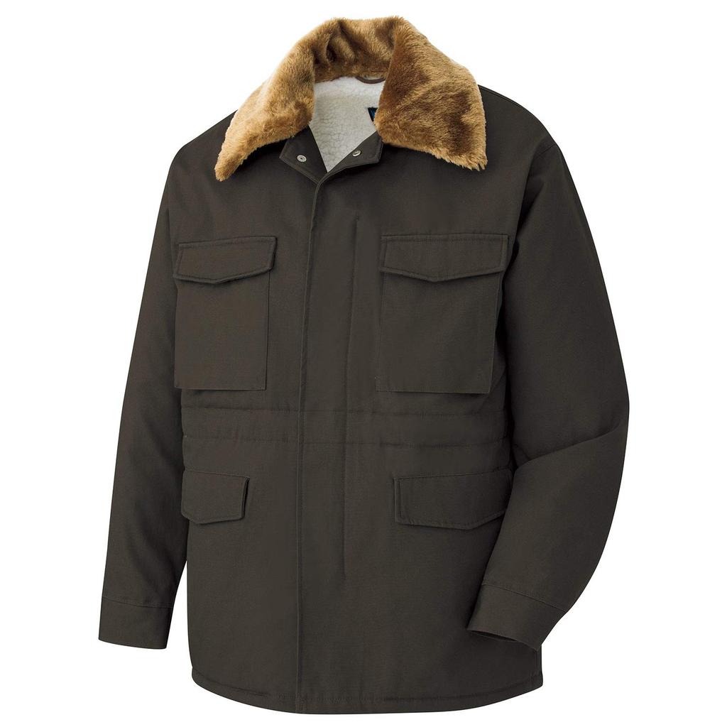 Midori Anzen Castro Cotton with Size for Cold Weather Work Men's Coat, Water-Repellent Boa, M7506, Top, Medium,