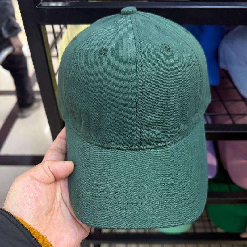 Customized Light Board Soft Top Versatile Cap Men'S Summer Street Spring Summer Autumn Solid Color Baseball Cap Children