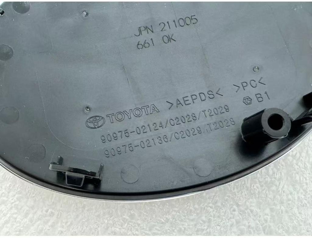 2026 Nové Akrylové emblémy pro Toyota OE náhrada pro 2019-2021 Toyota Corolla, 140x96mm, Pasuje na 90975-02136 & 90975-02124