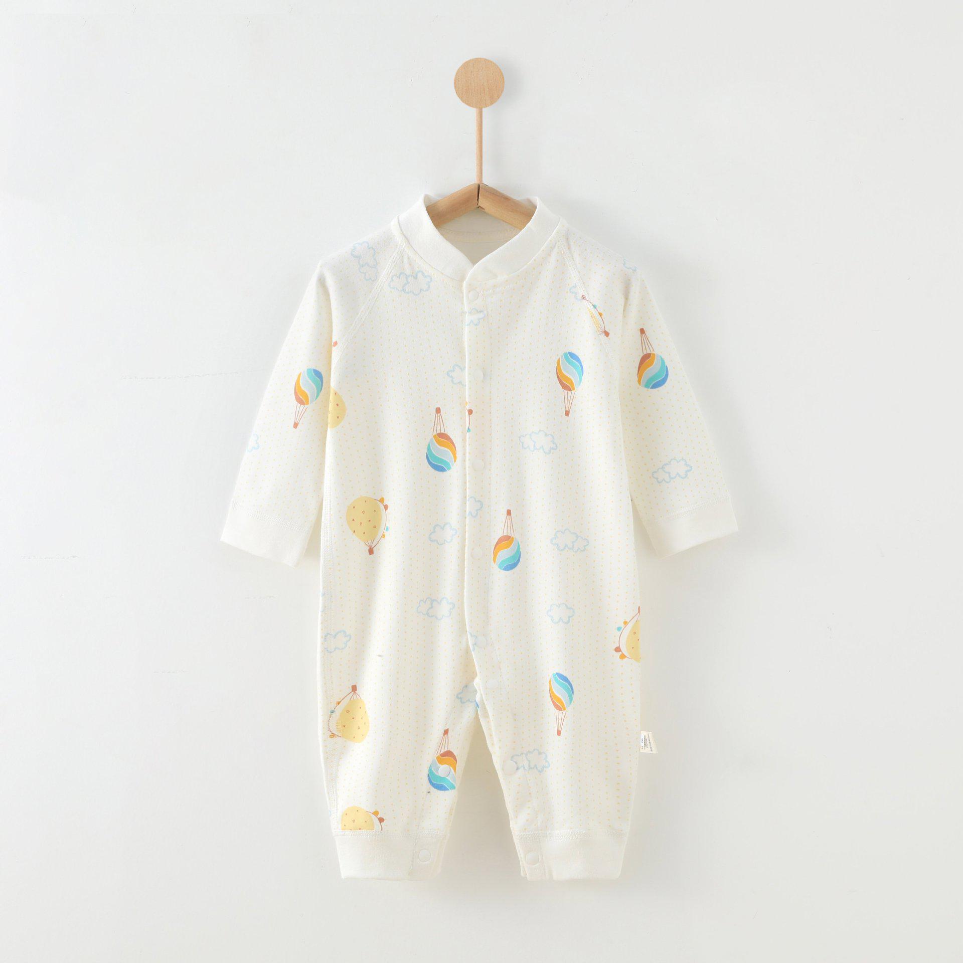 

Комбинезон для новорожденных с длинным рукавом из чистого хлопка класса А - Бесшовный детский боди-пижама Size 73 (6-9 months)