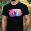 T-Shirt Herren Lama als Astronaut Motiv Baumwolle Größe XS bis 5XL