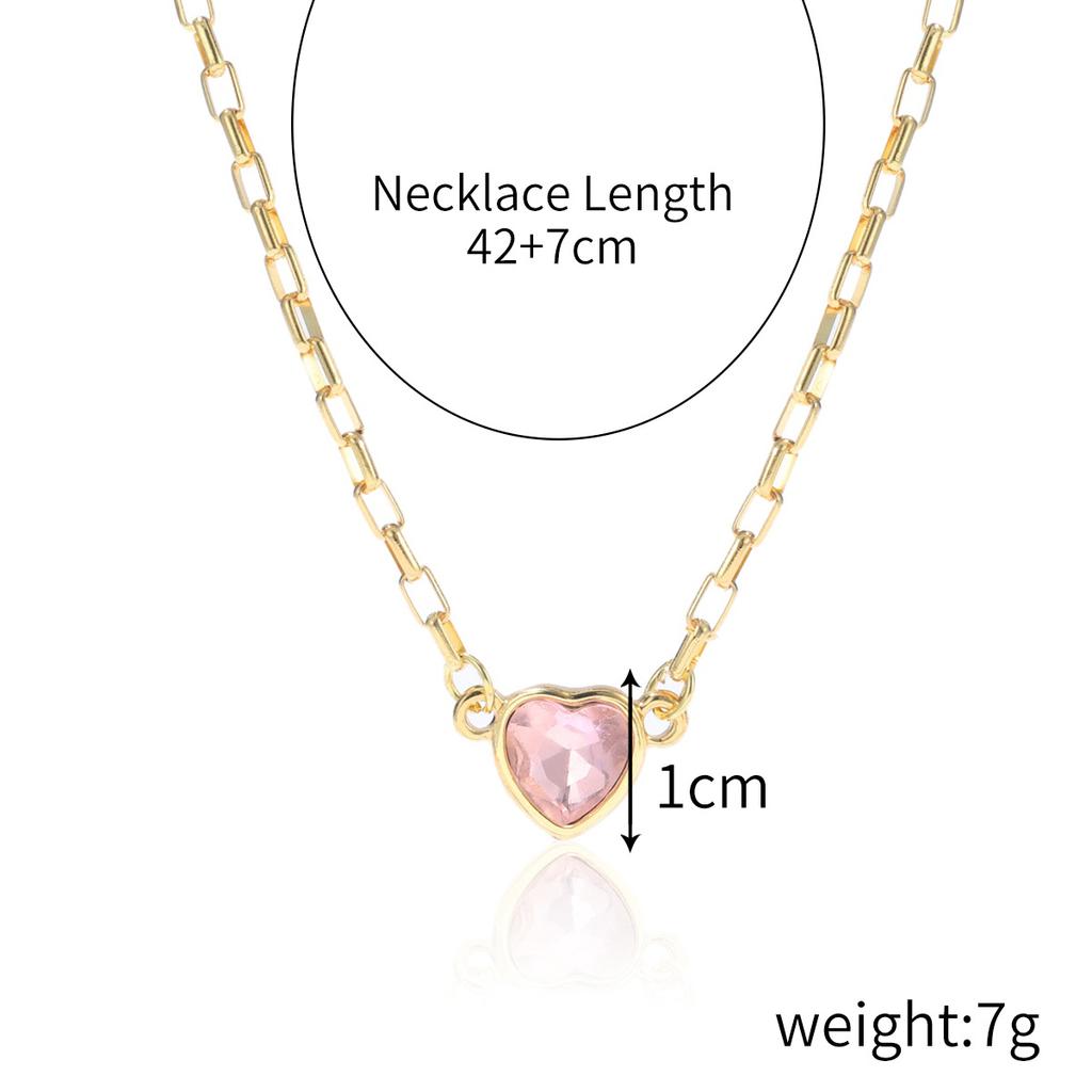 Necklace for Women  Ins Jewelry Simple Love Pendant Necklace Female Hundred Heart-shaped Necklace Multi-layer Love Necklace Elegant Necklace