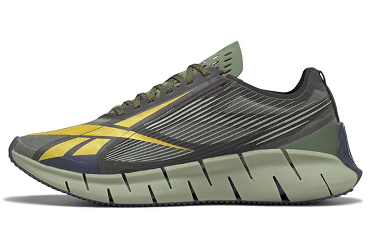 Кроссовки Reebok Zig 3D Storm Casual Унисекс Низкие Черный/Зеленый/Желтый FX4844 36.5