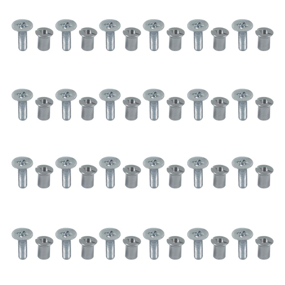 24Pcs NAB Hub Take Up Reel Screw Set Stainless Steel Trident Screw Set Universal for 3M for AMPEX for TEAC for RMGI