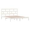 VidaXL Bed Frames White Solid Wood 180x200 Cm Super King 3101234