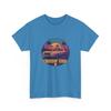 Cruisin' Cool Retro Sunset Car Tee | Vintage 80s Palm Beach Vibe, Tropical Ride